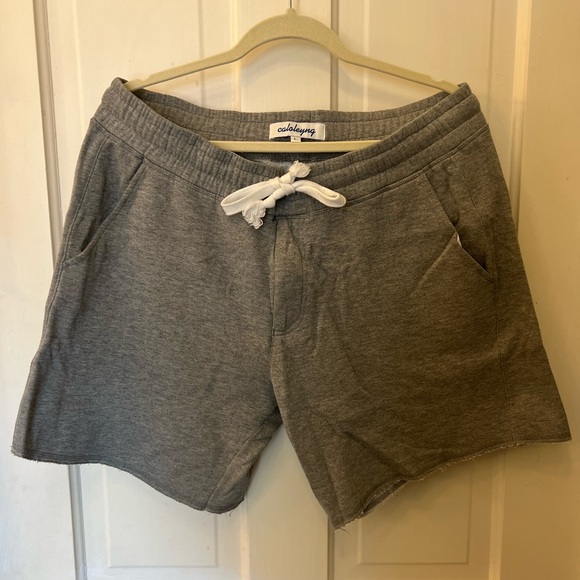 Men’s gray sweat shorts - Picture 1 of 5